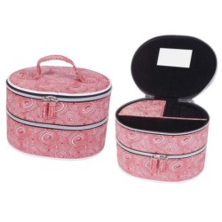 JOYERO FANTASIA GRANDE C/ASA ESPIRAL ROJA 14 x 18 x 18 cm