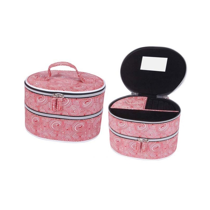 JOYERO FANTASIA GRANDE C/ASA ESPIRAL ROJA 14 x 18 x 18 cm JOYERO FANTASIA GRANDE C/ASA ESPIRAL ROJA 14 x 18 x 18 cm