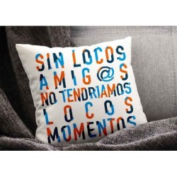 NEW COJIN 40*40 SIN LOCOS AMIGOS NO... 40 x 40 cm