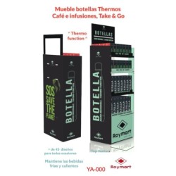 EXP.144 BOTELLAS TERMO Y CAFE 178 x 57 x 26 cms.