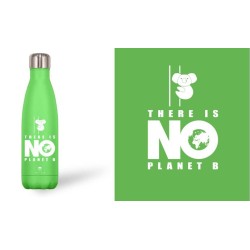 BOTELLA ACERO INOX 500 ML. COLEC. RAINBOW GREEN 7 cm. x 3,50 cm. x 26,50 cm.