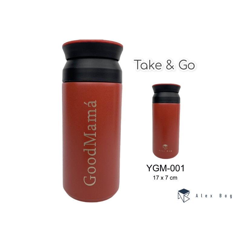 BOTELLA ACERO INOX 350 ML.COFFEE ,GOOD MAMA RED 17 x 7 cm BOTELLA ACERO INOX 350 ML.COFFEE ,GOOD MAMA RED 17 x 7 cm