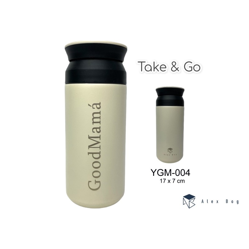 BOTELLA ACERO INOX 350 ML.COFFEE ,GOOD MAMA WHITE 17 x 7 cm BOTELLA ACERO INOX 350 ML.COFFEE ,GOOD MAMA WHITE 17 x 7 cm