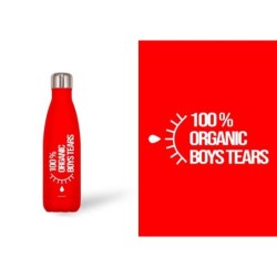 BOTELLA ACERO INOX ROJA 500 ML 100% ....BOYS TEARS 7 x 3,50 x 26,50 cm.