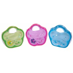 BOLSA PLASTICO PEQUEÑA FASHION CON ASA,3 COL. 22cm x 22cm x 6cm