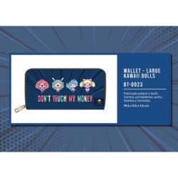 BILLETERO LARGO KAWAI DOLLS 19,50 x 10 x 2,50 cm.