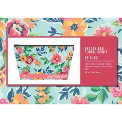 NECESER PORTATODO FLORAL SPIRIT 21 x 13,50 x 4.50 cm.