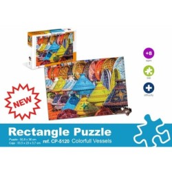 PUZZLE SET 500 PZAS.CERAMIC COLORS 23 x 33,5 x 3,7 cm.