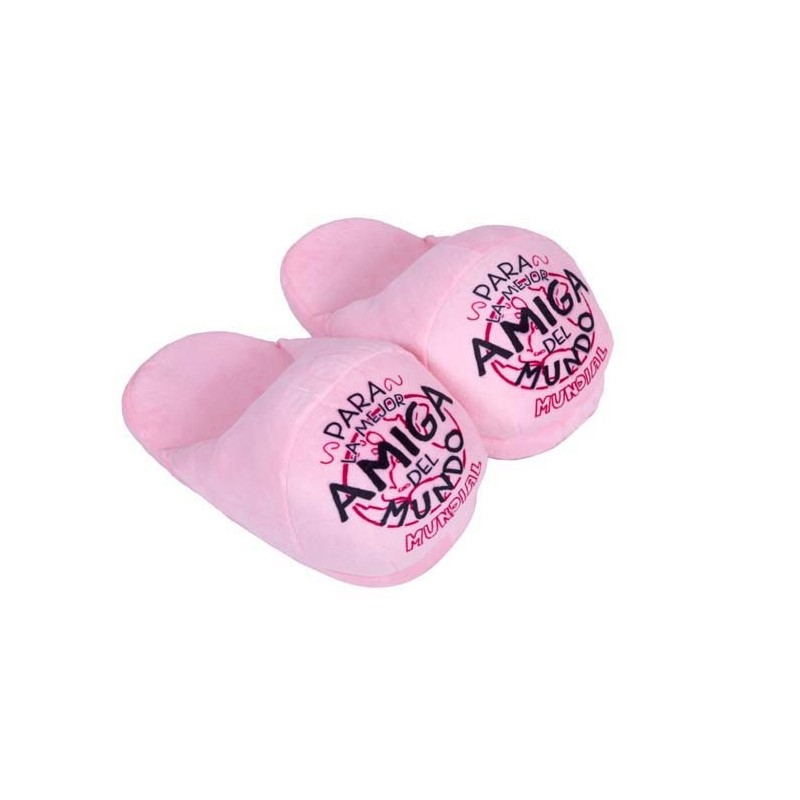 SLIPPERS 28 CMS.C/MENSAJE PARA LA MEJOR AMIGA 28 cm SLIPPERS 28 CMS.C/MENSAJE PARA LA MEJOR AMIGA 28 cm