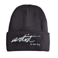 GORRO DE PUNTO BORDADO ARTIST NEGRA