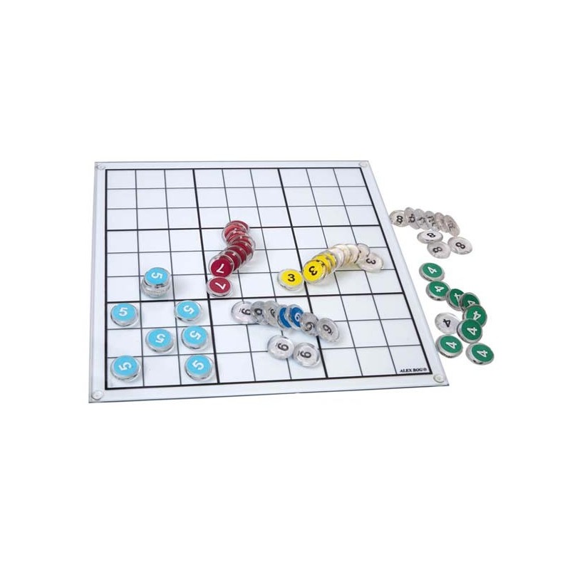 JUEGO SUDOKU CRISTAL FICHAS COLORES 30,5 x 30,5 x 3 cm JUEGO SUDOKU CRISTAL FICHAS COLORES 30,5 x 30,5 x 3 cm