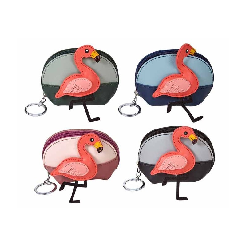 PORTAMONEDAS FASHION FLAMENCOS,4 COLORES 12 x 11 x 6 cm PORTAMONEDAS FASHION FLAMENCOS,4 COLORES 12 x 11 x 6 cm