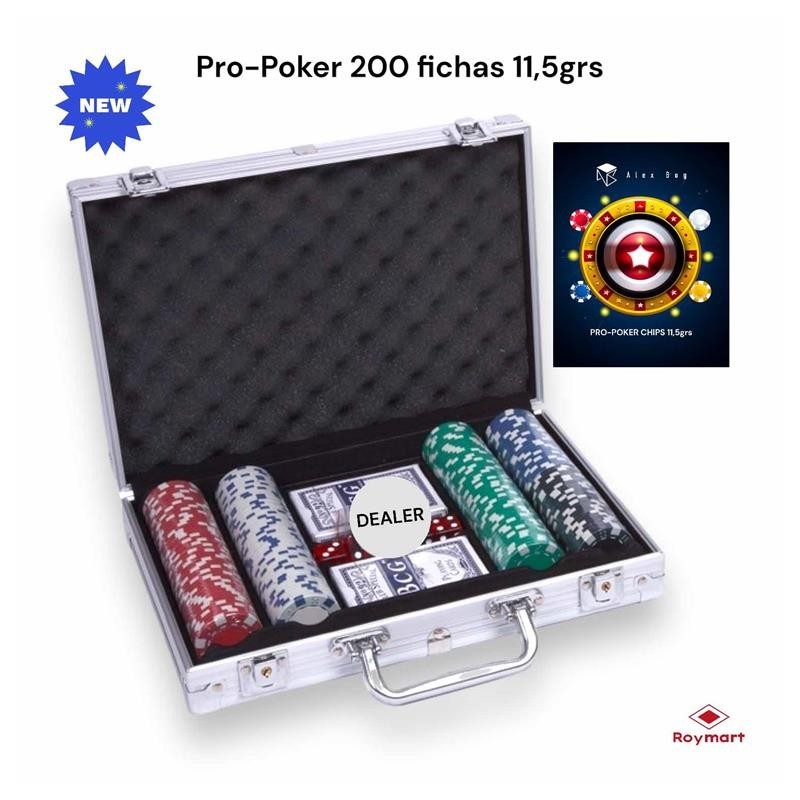 MALETA ALUMINIO JUEGO POKER 200 FICHAS 30 x 20,5 x 7 cm MALETA ALUMINIO JUEGO POKER 200 FICHAS 30 x 20,5 x 7 cm