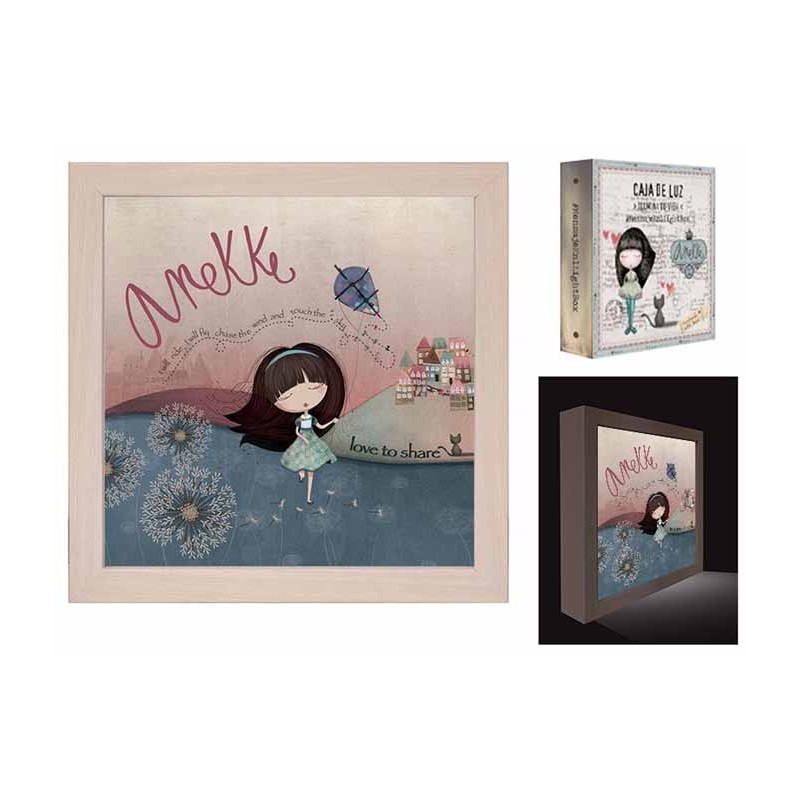 CAJA DE LUZ ANEKKE LIBERTY 20 x 20 x 4 cm. CAJA DE LUZ ANEKKE LIBERTY 20 x 20 x 4 cm.