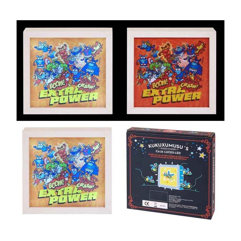 CAJA DE LUZ KUKUXUMUXU EXTRA POWER 20 x 20 x 4 cm. CAJA DE LUZ KUKUXUMUXU EXTRA POWER 20 x 20 x 4 cm.