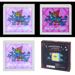 CAJA DE LUZ KUKUXUMUXU YOU ARE MY LIGHT 20 x 20 x 4 cm.