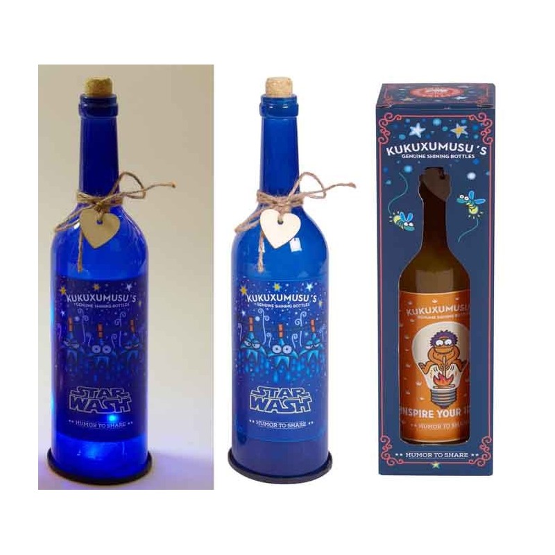 BOTELLA CON LUZ KUKUXUMUXU STAR WASH 29,5 x 8 x 8 cm. BOTELLA CON LUZ KUKUXUMUXU STAR WASH 29,5 x 8 x 8 cm.