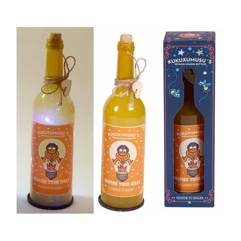 BOTELLA CON LUZ KUKUXUMUXU INSPIRE YOUR... 29,5 x 8 x 8 cm. BOTELLA CON LUZ KUKUXUMUXU INSPIRE YOUR... 29,5 x 8 x 8 cm.