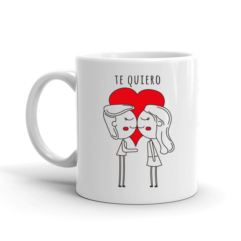 MUG ENAMORADOS TE QUIERO 8 x 8 x 9,5 cm. MUG ENAMORADOS TE QUIERO 8 x 8 x 9,5 cm.