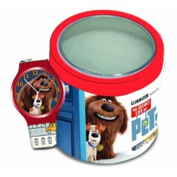 RELOJ EN TIN BOX COL. PETS 23 cm