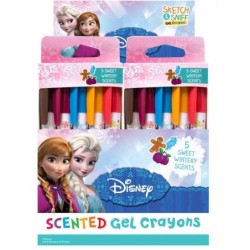 EXP.20 SETS ,5 CERAS GEL OLOR FROZEN Expositor: 17,5 x 17,5 x 16,5 cm Unidad: 14,5 cm