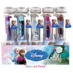 EXP.25 BOLIS GLITTER OLOR FROZEN,5 OLORES Expositor: 17,5 x 17,5 x 16,5 cm Unidad: 14,5 cm