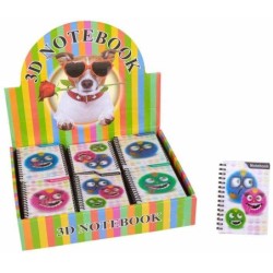 EXP.60 LIBRETAS 3D EMOTYS,50 HOJ,70 GR.,5 MODELOS Exp.: 34,5 x 35 x 29 Und.: 13,5 x 10 x 1 cm