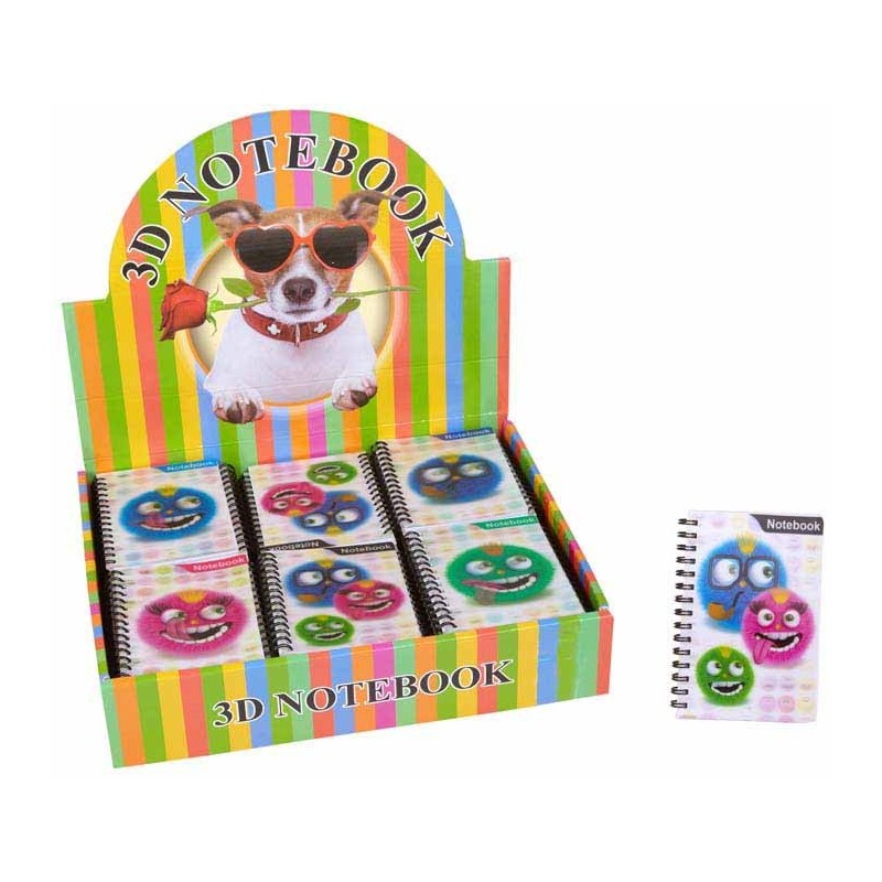 EXP.60 LIBRETAS 3D EMOTYS,50 HOJ,70 GR.,5 MODELOS Exp.: 34,5 x 35 x 29 Und.: 13,5 x 10 x 1 cm EXP.60 LIBRETAS 3D EMOTYS,50 HOJ,70 GR.,5 MODELOS Exp.: 34,5 x 35 x 29 Und.: 13,5 x 10 x 1 cm