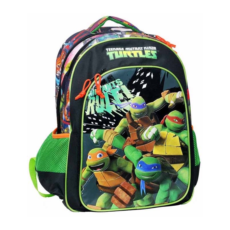 MOCHILA OVAL 3 CREMALLERAS TORTUGAS NINJA GRANDE 46 x 41 x 20 cm MOCHILA OVAL 3 CREMALLERAS TORTUGAS NINJA GRANDE 46 x 41 x 20 cm
