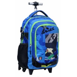 MOCHILA T-TROLLEY AZUL/NEGRA XGAMES 94 x 14 x 6 cm