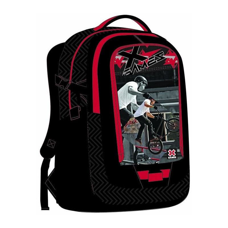 MOCHILA OVAL ROJO/NEGRA XGAMES 46 x 41 x 20 cm MOCHILA OVAL ROJO/NEGRA XGAMES 46 x 41 x 20 cm