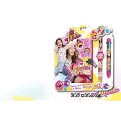 SET RELOJ DIGITAL,BOLI Y LIBRETA SOY LUNA 26 x 26 x 2 cm