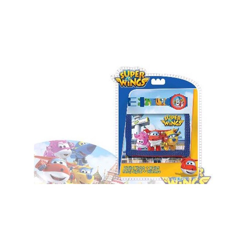 SET RELOJ DIGITAL Y BILLETERA SUPER WINGS 23 x 17 x 2,5 cm SET RELOJ DIGITAL Y BILLETERA SUPER WINGS 23 x 17 x 2,5 cm