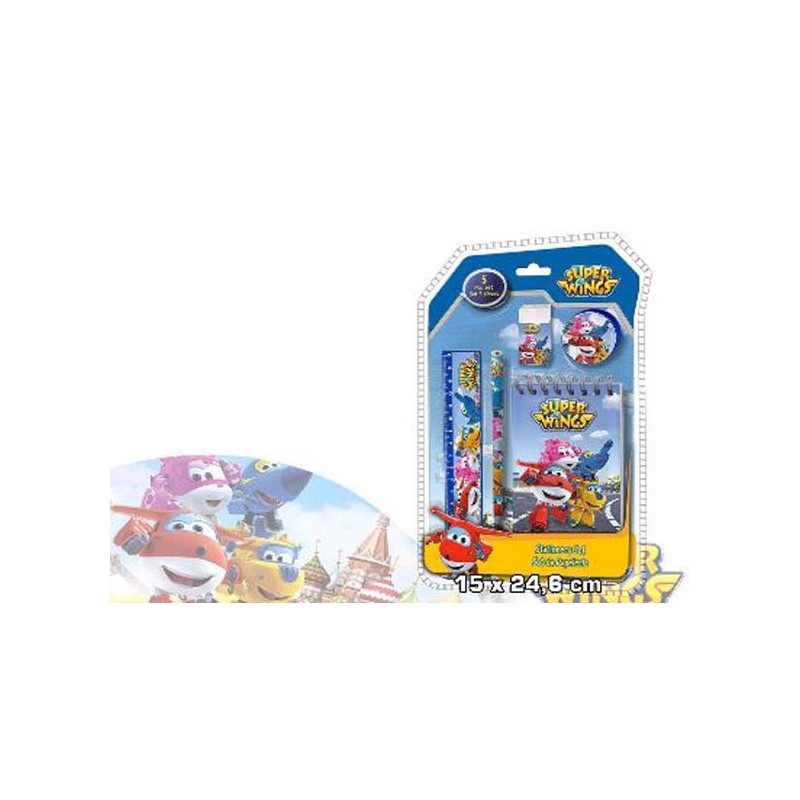 BLISTER PAPELERIA 3D 5 PZAS. SUPER WINGS 25 x 15 x 2,5 cm BLISTER PAPELERIA 3D 5 PZAS. SUPER WINGS 25 x 15 x 2,5 cm