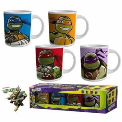 SET 4 MUGS TORTUGAS NINJA SET 35,5 x 9 x 8 cm TAZA 11 x 8 x 7 cm