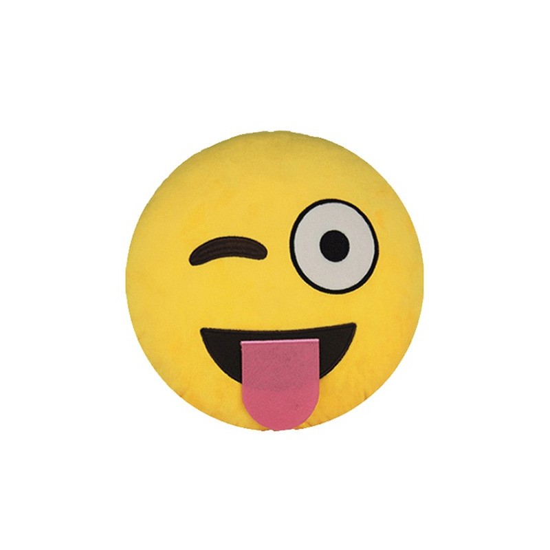 COJIN EMOTICONO GUIÑO 32 CMS. 32 cm. COJIN EMOTICONO GUIÑO 32 CMS. 32 cm.