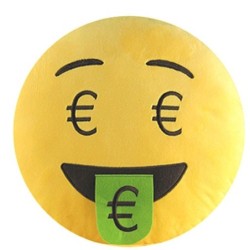 COJIN EMOTICONO EURO EYES 32 CMS. 32 cm.