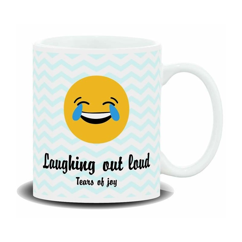MUG CON MENSAJE EMOTICON,PARTIRSE DE RISA.... 8 x 8 x 9,5 cm. MUG CON MENSAJE EMOTICON,PARTIRSE DE RISA.... 8 x 8 x 9,5 cm.
