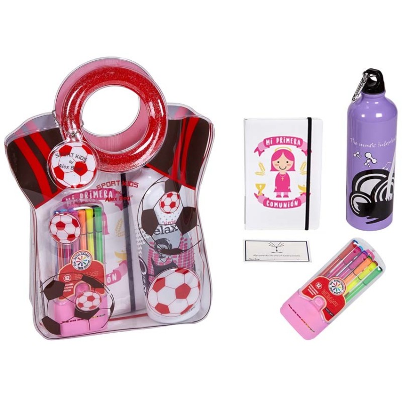 LIBRETA A5 COMUNION,BOLIS COL.Y CANTIMPLORA GIRL 36 x 23 x 6 cm. LIBRETA A5 COMUNION,BOLIS COL.Y CANTIMPLORA GIRL 36 x 23 x 6 cm.