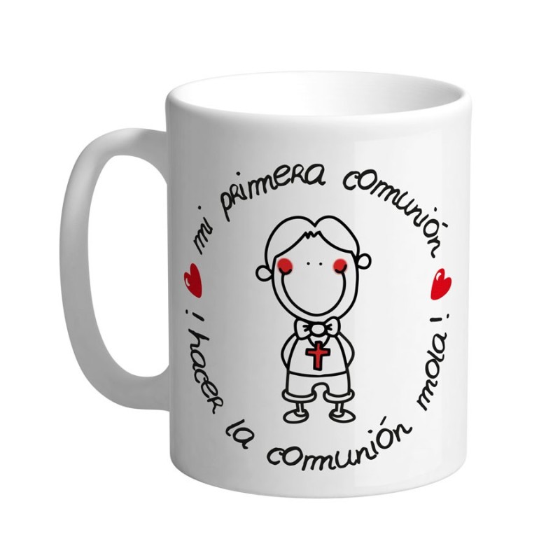 MUG CON MENSAJE ,HACER LA COMUNION MOLA BOY 8 x 8 x 9,5 cm. MUG CON MENSAJE ,HACER LA COMUNION MOLA BOY 8 x 8 x 9,5 cm.