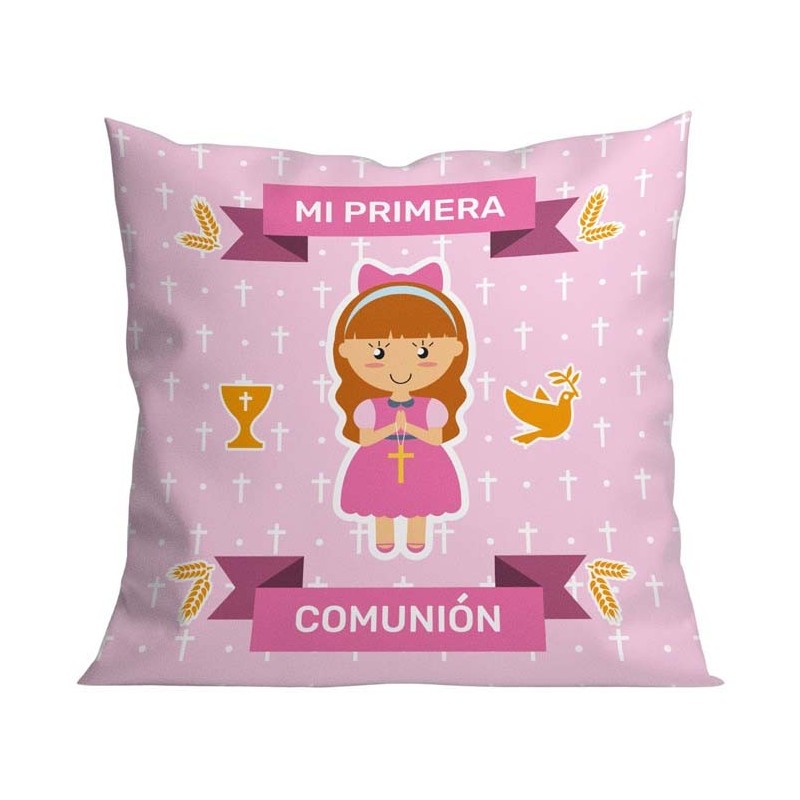 COJIN 40*40 MI PRIMERA COMUNION NIÑA 40 x 40 cm. COJIN 40*40 MI PRIMERA COMUNION NIÑA 40 x 40 cm.