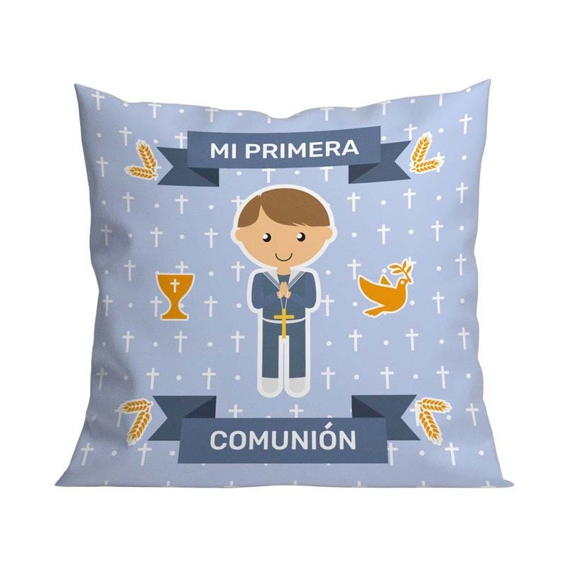 COJIN 40*40 MI PRIMERA COMUNION NIÑO 40 x 40 cm. COJIN 40*40 MI PRIMERA COMUNION NIÑO 40 x 40 cm.