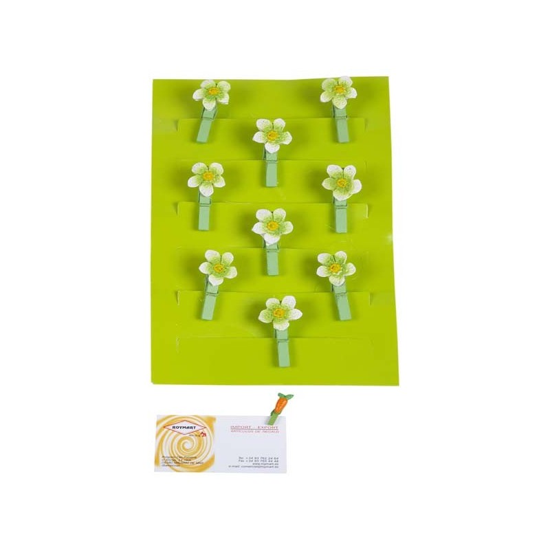 SET 9 PINZAS SUN FLOWER Blister: 15 x 10 x 1 cm SET 9 PINZAS SUN FLOWER Blister: 15 x 10 x 1 cm