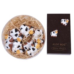 SET 9 STICKERS VACA Blister: 2,5 x 7,5 x 7,5 cm