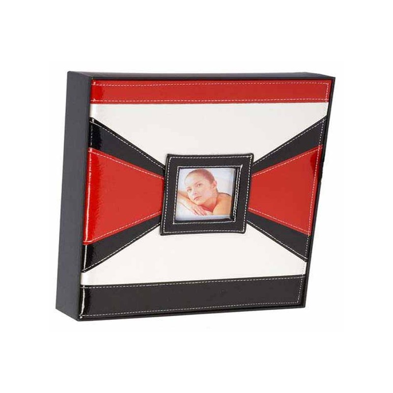ALBUM FOTOS PEQUEÑO SIMIL PIEL BLANCO,ROJO Y NEGRO 5 x 24 x 22 cm ALBUM FOTOS PEQUEÑO SIMIL PIEL BLANCO,ROJO Y NEGRO 5 x 24 x 22 cm