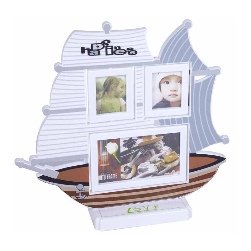 PORTAFOTOS BARCO BLANCO 28,5 x 30 x 8 cm PORTAFOTOS BARCO BLANCO 28,5 x 30 x 8 cm