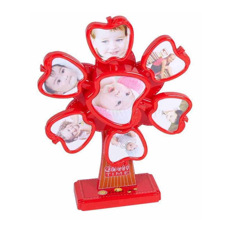 PORTAFOTOS MULTIPLE GIRO APPLE ROJO 32 x 24 x 7,5 cm PORTAFOTOS MULTIPLE GIRO APPLE ROJO 32 x 24 x 7,5 cm