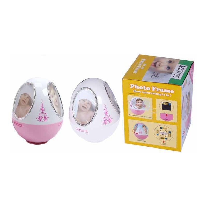 PORTAFOTOS GIRATORIO PEQUEÑO 2 COLORES MODELO EGG 15,5 x 11 x 11 cm PORTAFOTOS GIRATORIO PEQUEÑO 2 COLORES MODELO EGG 15,5 x 11 x 11 cm