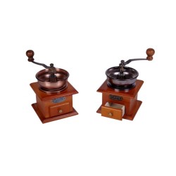 MOLINILLO CAFE MADERA CLASICO, 2 COLORES 17,5 x 11 x 11 cm