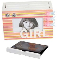MUEBLE PORTAFOTOS INFANTIL GIRL RALLAS/SMILE 2 MOD 20 x 15 x 10 cm